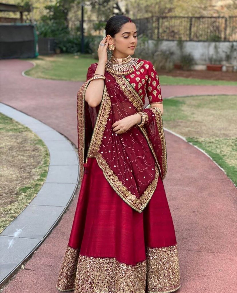 Designer Red Silver Lehenga Choli for Indian Bridal Wear – Nameera by Farooq-sgquangbinhtourist.com.vn