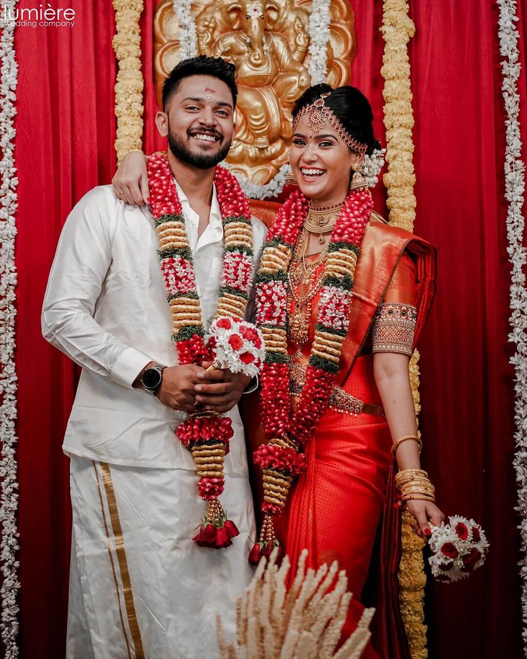South Indian wedding garlands