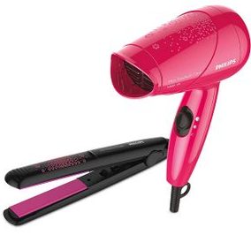 blow dryer and hair straighter