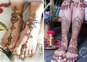 bridal foot mehndi designs