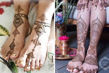 bridal foot mehndi designs