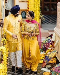 Yellow Haldi Outfits