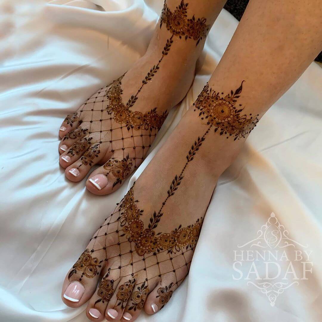 feet mehendi design