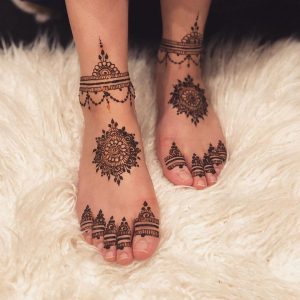 feet mehendi design