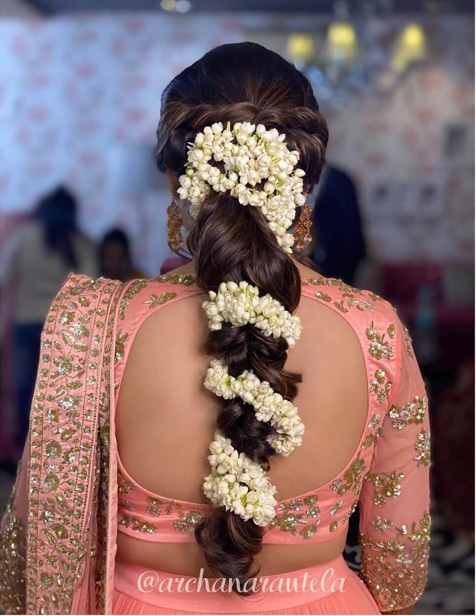 12 Gorgeous Gajra Hairstyle Inspiration For Your Wedding
