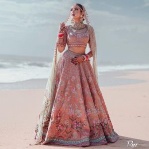 pink bridal lehenga