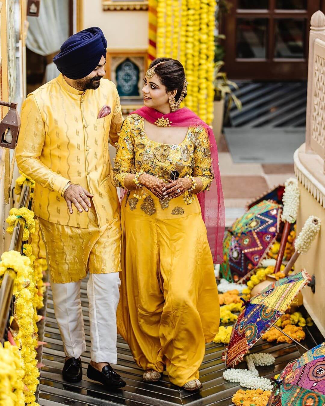 Sikh couple matching outfits