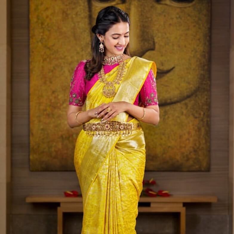 Telugu bridal saree