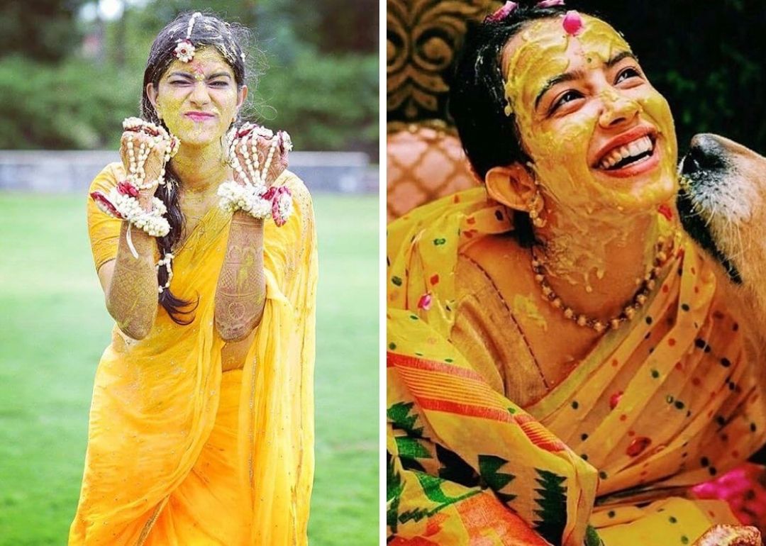 How To Remove Haldi Stains From Your Face On Your Haldi