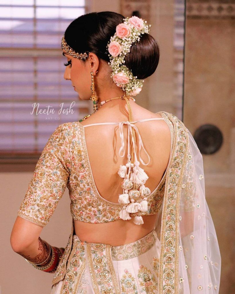 Bridal Hairstyle for Saree for Wedding reception and other occasions-hkpdtq2012.edu.vn