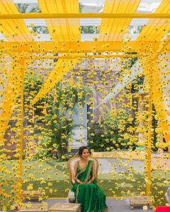 yellow haldi decor ideas