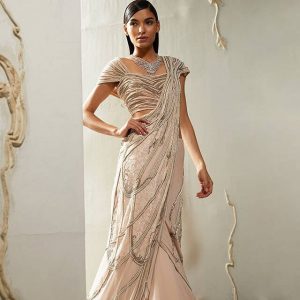 cocktail saree trends