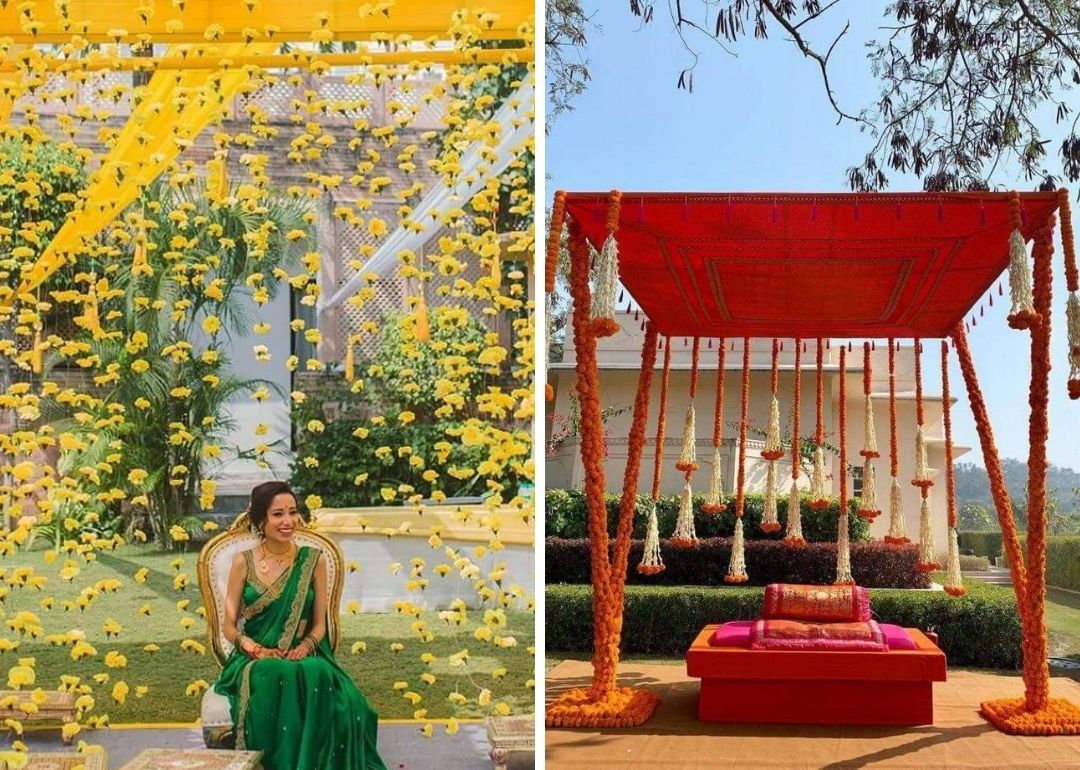 Slay Your Wedding Decor Game By Using These Decoration Ideas In Your  Mehendi Celebrations