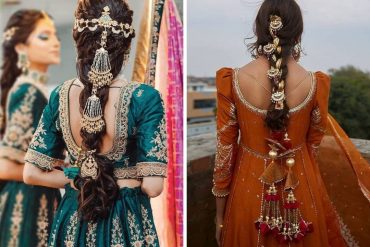 bridal embellished braids