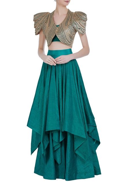peacock green outfit ideas