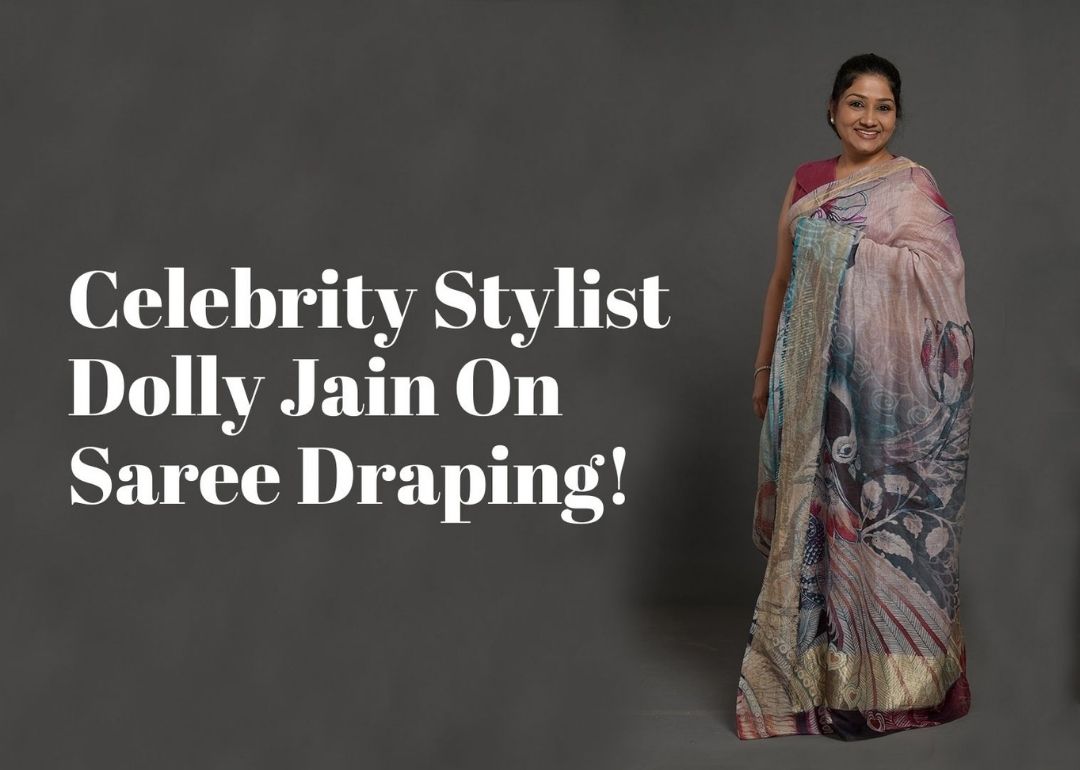 How to wear silk saree in modern style  Dolly Jain saree draping styles 