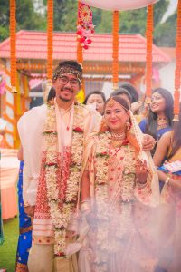 Assamese wedding couple