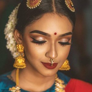 Bold Lip Bridal Makeup