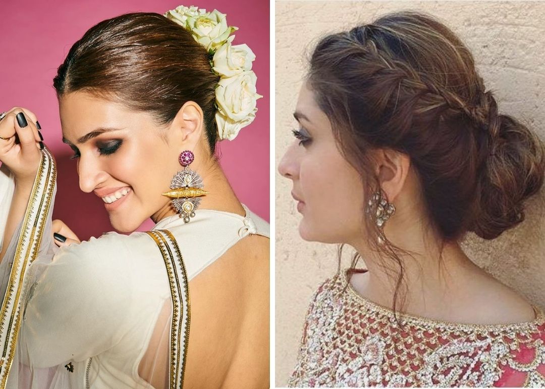 classy messy bun hairstyle for saree | hairstyle for party look - YouTube-sonxechinhhang.vn