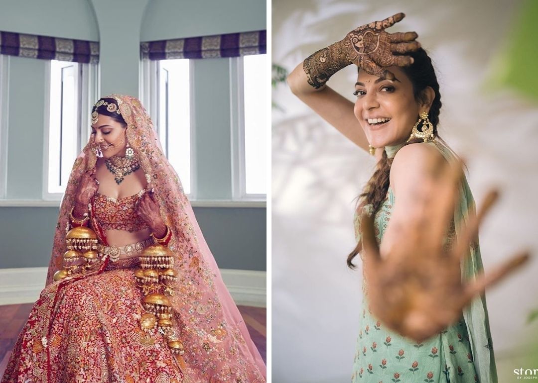 Kajal Aggarwal's Royal Bridal Lehenga Was An Absolute Stunner! Check Out  All Her Bridal Looks!