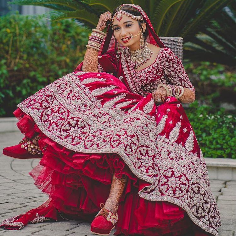 Trending: Brides Who Ditched Heels And Wore Sneakers | Latest bridal lehenga  designs, Latest bridal lehenga, Intimate wedding