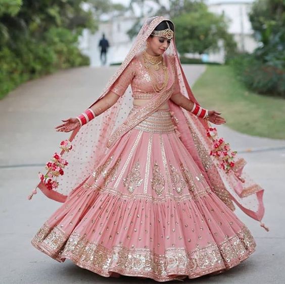 Share more than 154 pastel colour lehenga for bride