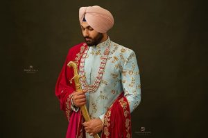 sikh groom pagri design