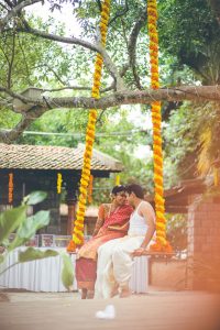 marigold oonjal swing decoration