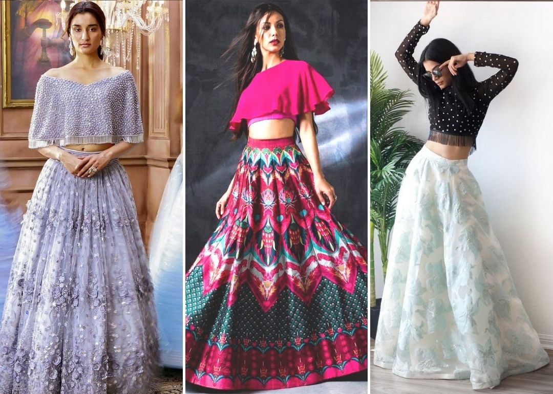 Buy Crop Top Lehenga Choli Online For Women @ Best Price In India | YOYO  Fashion