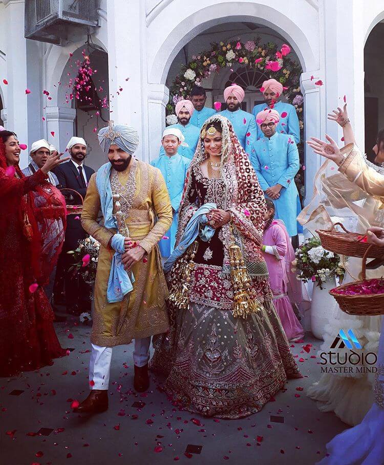 Punjabi Actress Simran Kaur Mundi wedding with Gurick Maan
