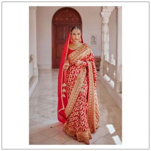 Red Sabyasachi Banarasi Saree