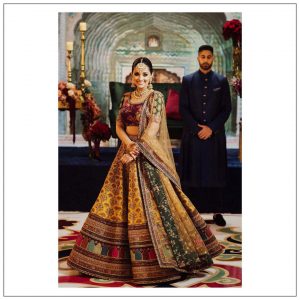 Traditional multicolored lehenga