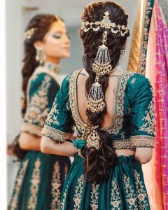 bejeweled bridal hairstyle