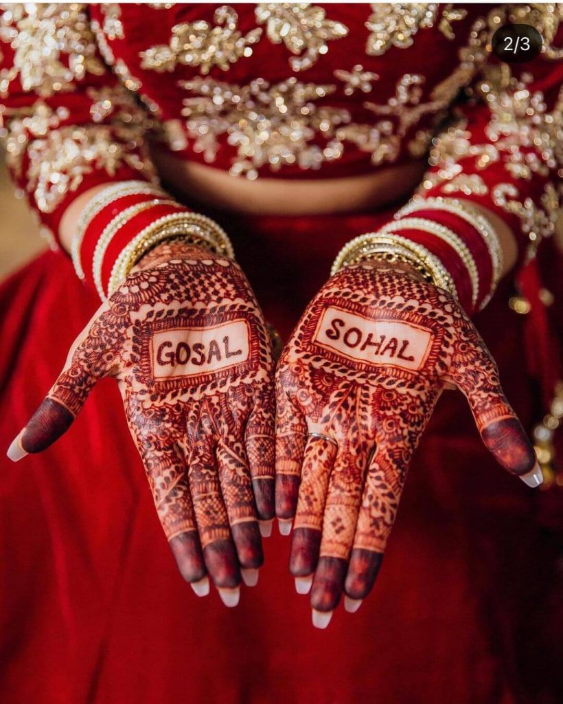 20 Most Adorable Ways to Personalise your Bridal Mehndi! | WeddingBazaar
