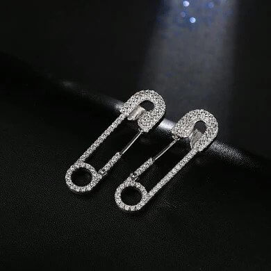 sequined safety pin