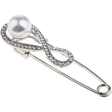 pearl and sequin safety pin
