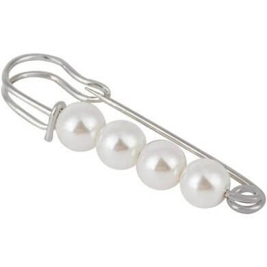 pearl safety pin