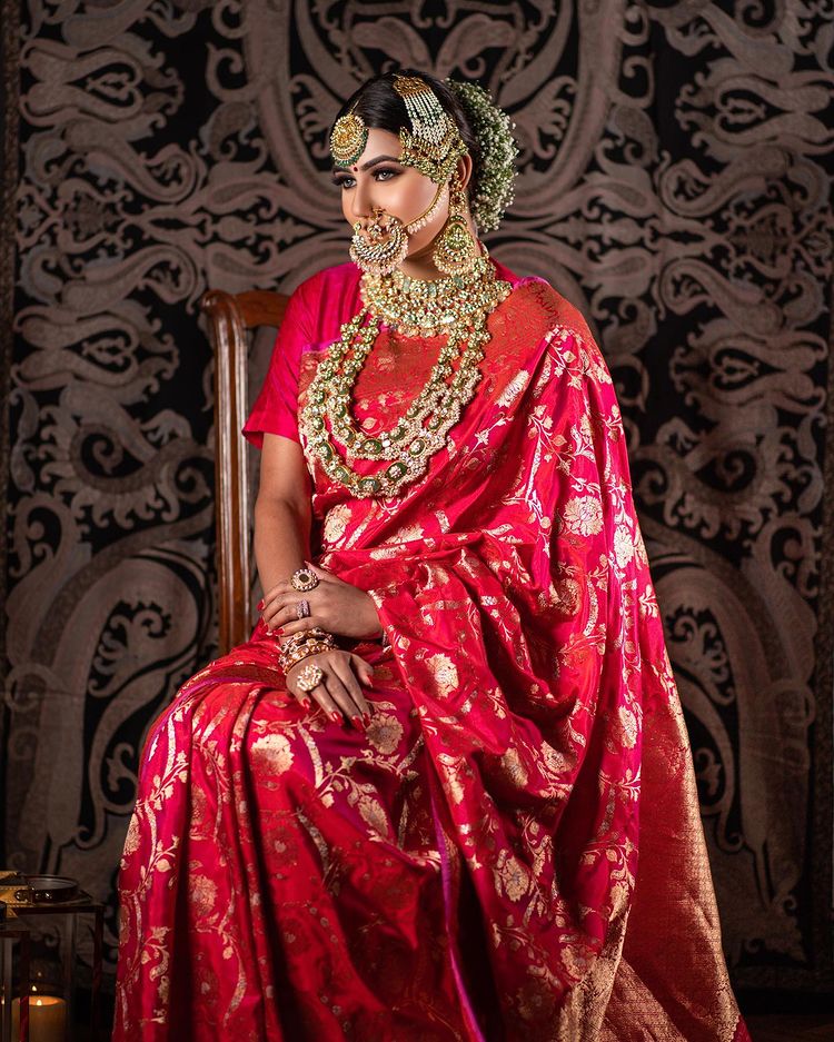bridal banarasi saree