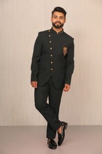 black manyavar bandhgala