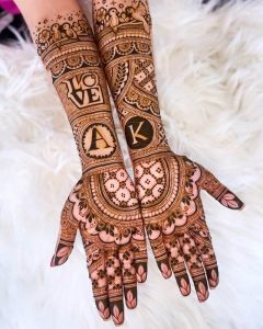 customised bridal mehndi