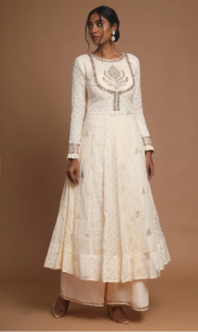 white Anarkali outfits