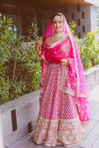 bride in double dupatta