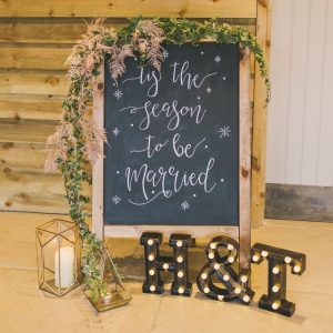 chalkboard name card