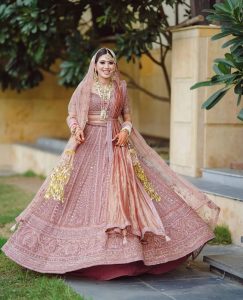 dusky pink Payal Keyal lehenga