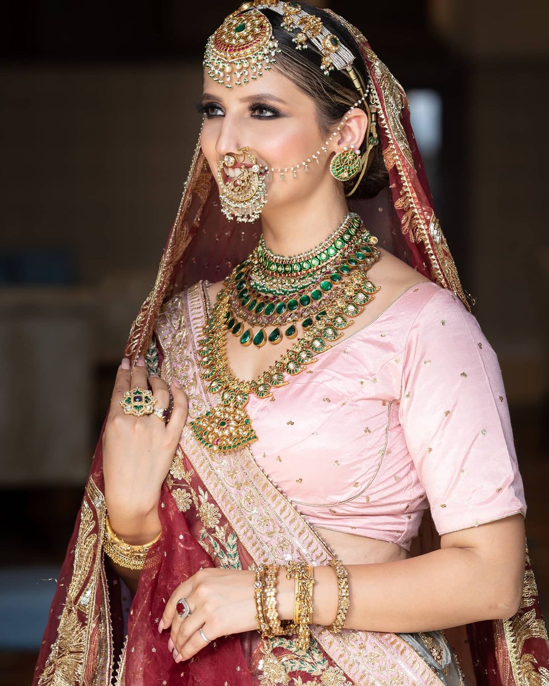 eccentric sikh bridal jewelry idea