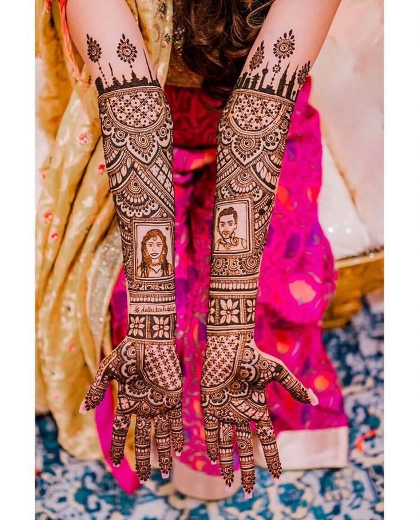 Portrait Mehendi Designs For Brides That We Are Crushing Over