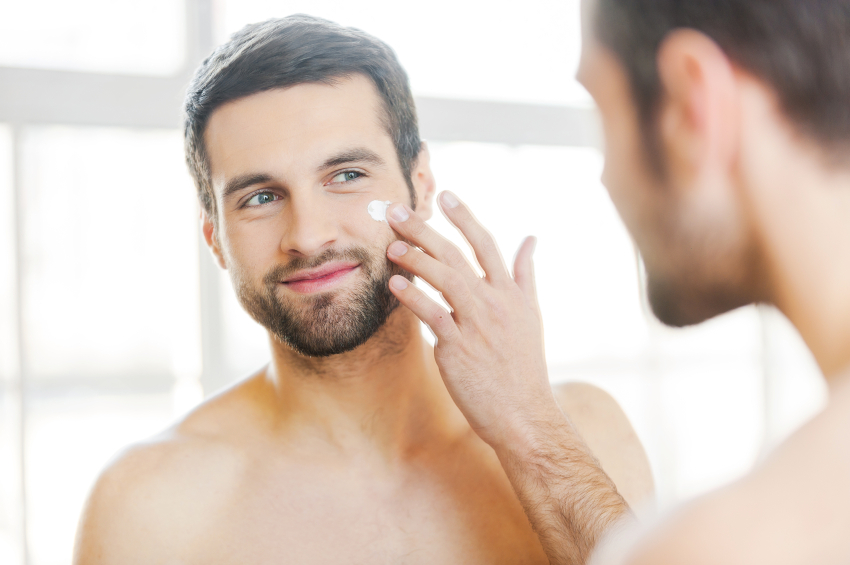 skincare routine for groom