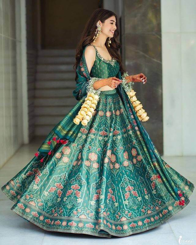 Best Marriage Function Lehenga For Female In 2021 - Olive Green