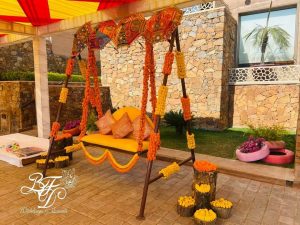 marigold swing decor idea