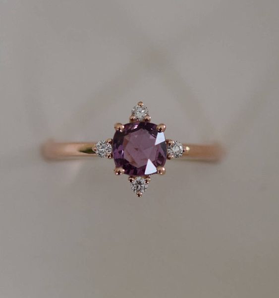 purple stone ring